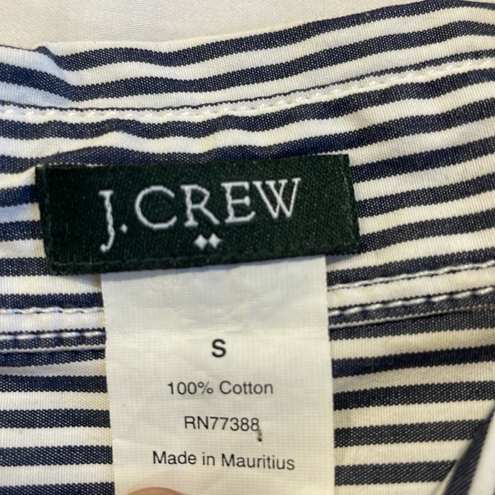 JCREW Striped Button Shirt - Small - Picture 4 of 7